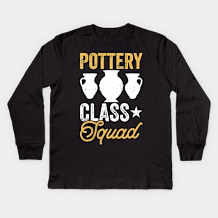 Pottery Class Squad Kids Long Sleeve T-Shirt